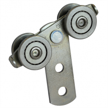 Chariot à 4 galets auto-orientables galets en acier pour rail 35x30 2732 - Lot de 2