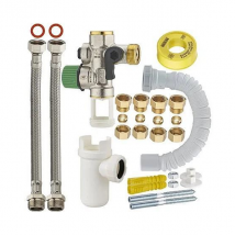 Kit de raccordement téflonné de chauffe-eau + groupe de sécurité - Noyon & Thiebault