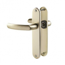 Ensemble poignée de porte à bec de cane Vachette Budget - champagne