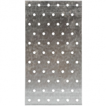 Plaque perforée en acier galvanisé NP - 100 x 240 x 2 mm