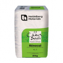 Chaux hydraulique blanche - enduits rejointoiements et montages - Renocal HL5 Calcia - Sac de 35 KG