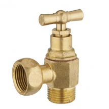 Robinet d'arrêt en équerre à clapet pour WC