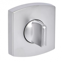 Rosace de porte carrée à condamnation - zamak finition chrome velours - Vachette 6425 - compatible Muze Artis et Scult