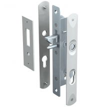 Kit serrure acier Mantion pour porte de portail 0957