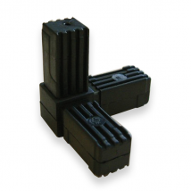 Raccord pour tube carré Alu Type 3 - 20 x 20 mm - lot de 2 CQFD 2004-7006