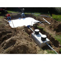 Géotextile non tissé Geofos spécial assainissement - R. 12kN/m - rouleau de 0,7 M x 80 M