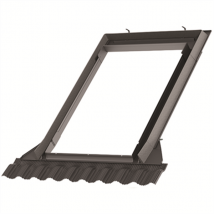 Raccord EDW pour fenêtre de toit Velux CK04 - 55,0 CM x 98,0 CM - pose sur tuiles - Gris anthracite
