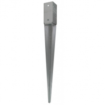 Pied de poteau carré à enfoncer - 70 x 70 mm - hauteur 750 mm