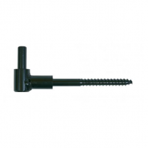 Gond de double volet ING Fixations bois - noir - diamètre 14 mm