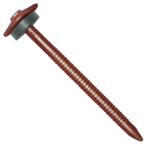Clou galvanisé annelé pour tuile de rive - brun rouge - 3,7 x 65 mm