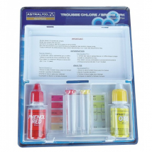 Trousse d'analyse pour piscine et spas - chlore / Brome / pH - Astralpool