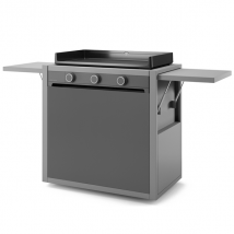 Chariot acier fermé pour plancha Forge Adour Modern 75 CH MAF 75