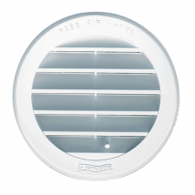 Grille de ventilation ronde à encastrer avec moustiquaire 150 mm Blanc