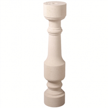 Balustre Série-770 (BTR-780) béton décoratif - Blanc - 16x77 cm - Ø15 cm