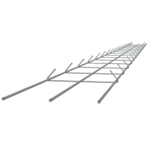 Semelle filante plate SF35 à 3 aciers filants 8 MM - largeur 35,0 CM - 6,00 M