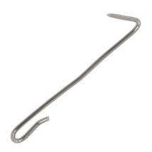 Crochet clair pointe pour ardoise inox 17% Force 9 - Talon standard 4 mm - longueur 16 cm