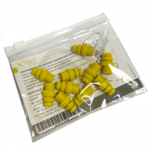 Embouts à ailettes de rechange pour protection auditive EarTech Access - Small Jaune - sachet de 5 paires