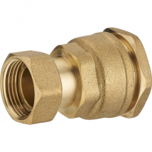Raccord femelle droit pour tuyau polyéthylène avec écrou tournant - diamètre 32 mm - F26x34 - laiton Noyon-et-Thiebault 1728-3226L1