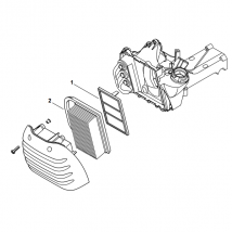 Filtre à air et préfiltre de découpeuse thermique Stihl TS 410 ou TS 420