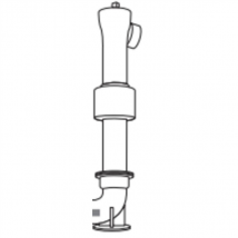 POTEAU REVERS.INC.DN100+RACCORD