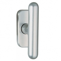 Bouton de fenêtre aluminium pour ouvrant à la française ligne Golf sur platine de 68 x 30 mm Vachette 009070