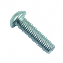 Vis à métaux tête bombée 6 pans creux BHC ISO 7380 - Acier zingué blanc classe 10.9 - 6,0 MM x 25,0 MM - boîte de 200