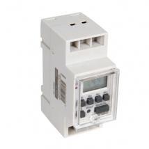 Horloge modulaire digitale programmable - 230V -16A - acier - Gris
