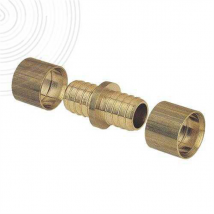 Jonction égale à glissement pour tube PER - Diamètre 20 mm - Laiton