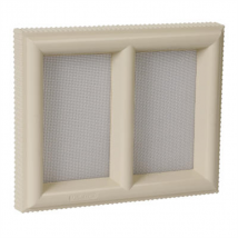 Grille d'aération Claustra PVC sable 220 x 180 mm NICOLL 1CLAU4