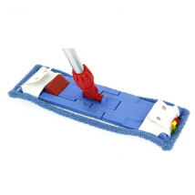 Frange microfibre de lavage - bleue - Longueur 40 cm
