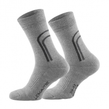 Chaussette mi-haute grise en coton Lemaitre Taille 35-37