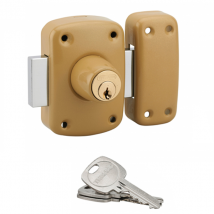 Verrou pour porte d'entrée vitrée Corvette cylindre double 45 mm