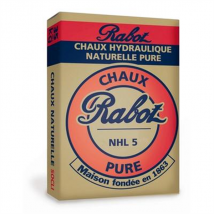 Chaux hydraulique naturelle gris-beige - Chaux Rabot NHL 5 - Sac de 35 kg
