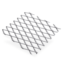 Grille métal déployé aluminium brut - mailles 16 x 8 mm - 500 x 500 mm - épaisseur 0.8 mm CQFD 2016-4522