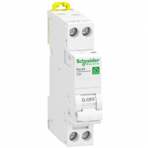 Disjoncteur modulaire 1P+N Schneider Resi9 - courbe D - 25A