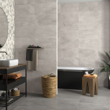 Faïence murale effet béton Edilis Salvador - 60,0 CM x 30,0 CM - ép. 8,5 MM - Blanc