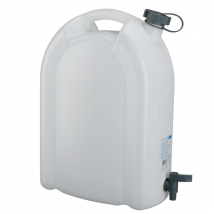 Jerrican à eau empilable compatible alimentaire - Pressol - avec robinet - capacité 20 litres