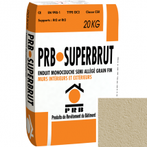 Enduit monocouche semi-allégé fin PRB Superbrut - Berry - 20 kg