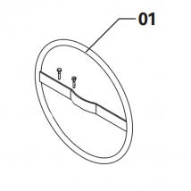 Volant pour bétonnières tractables Obra 360 L EVO - avec ses fixations