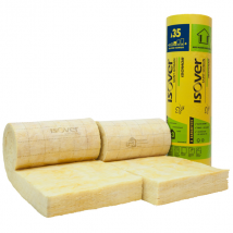 Laine de verre pour murs à ossature bois Isomob 35R - 145 MM