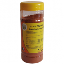Colorant synthétique jaune clair pour chape de ciment - Mondelin - pot de 500g