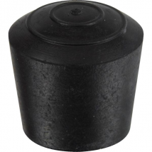 Embout rond enveloppants caoutchouc noir diamètre tube 12 mm PRODIF-SOMEC E4812