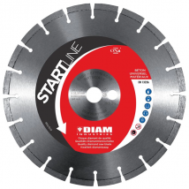 Disque diamant pour béton et brique Ø125,0 MM x 22,23 MM - StartLine Diam Industries - Lot de 4 + 1 offert