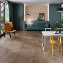 Carrelage intérieur grès cérame émaillé rectifié Dolmen - 71,0 cm x 71,0 cm - Beige