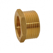 Raccord réduction tête hexagonale Mâle 26x34 Femelle 20x27 Fitt Laiton