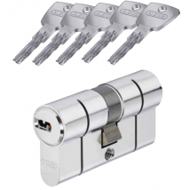 Cylindre haute sécurité Abus D66 à 6 goupilles - 5 clés - 40 x 50 mm