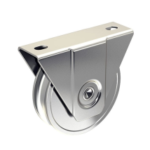 Galet sur monture extérieure Mantion gorge ronde 200 Kg - D100 mm Acier - Lot de 2