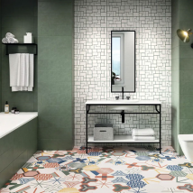 Faïence murale pour cuisine et salle de bain - Stay - 20,0 cm x 60,0 cm - ép. 8,00 mm - Vert