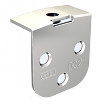 Platine pour fixation cadette sur plat 40 x 40 mm : Mantion 0021