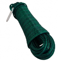Corde à linge plastifiée - âme métal avec tendeur - diamètre 2.7 mm - longueur 20 m Viso CLT201